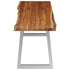 Rustika Rowe -  3 Piece Dining Set Solid Acacia Wood Brown